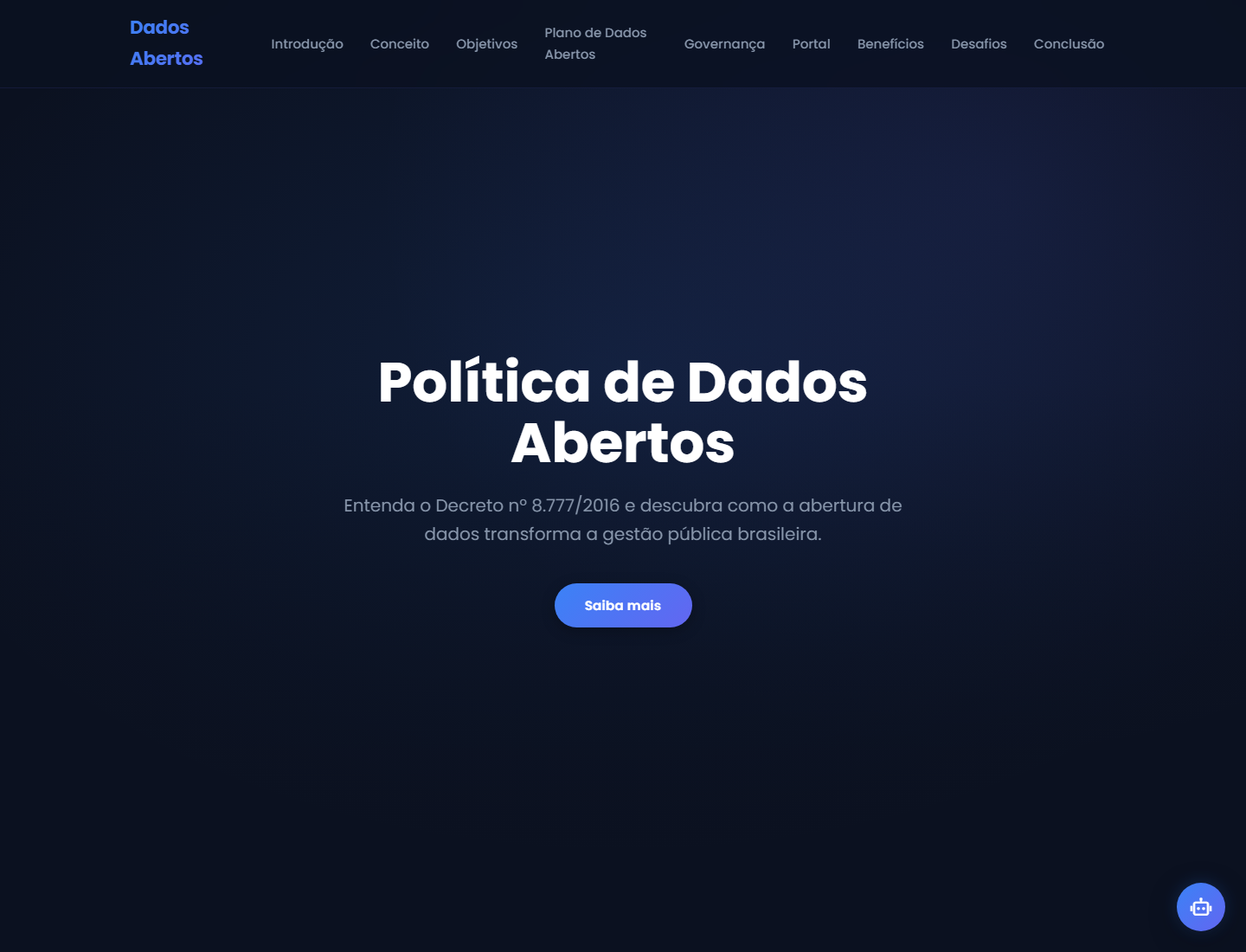 Open Data Policy project homepage